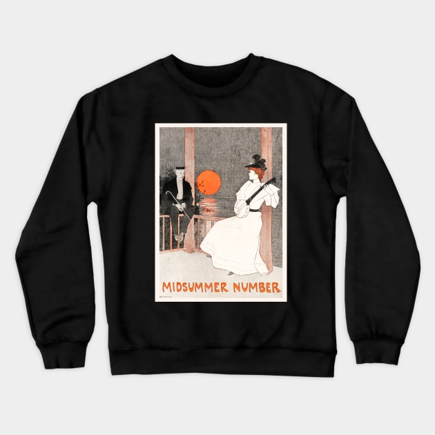 Midsummer Number (1890–1900) Crewneck Sweatshirt by WAITE-SMITH VINTAGE ART